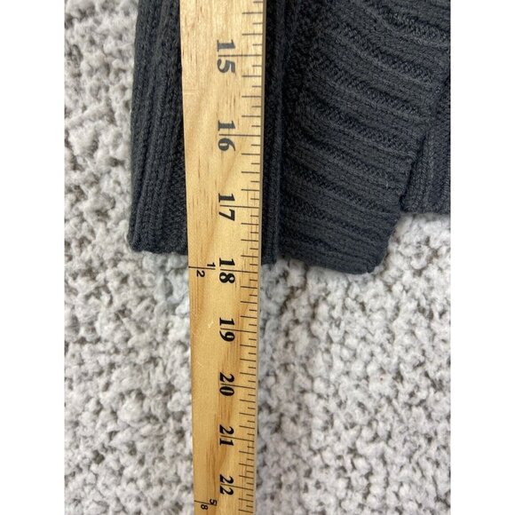 Derek Heart gray open  short cardigan short sleeve high neck open button size S - Picture 4 of 9